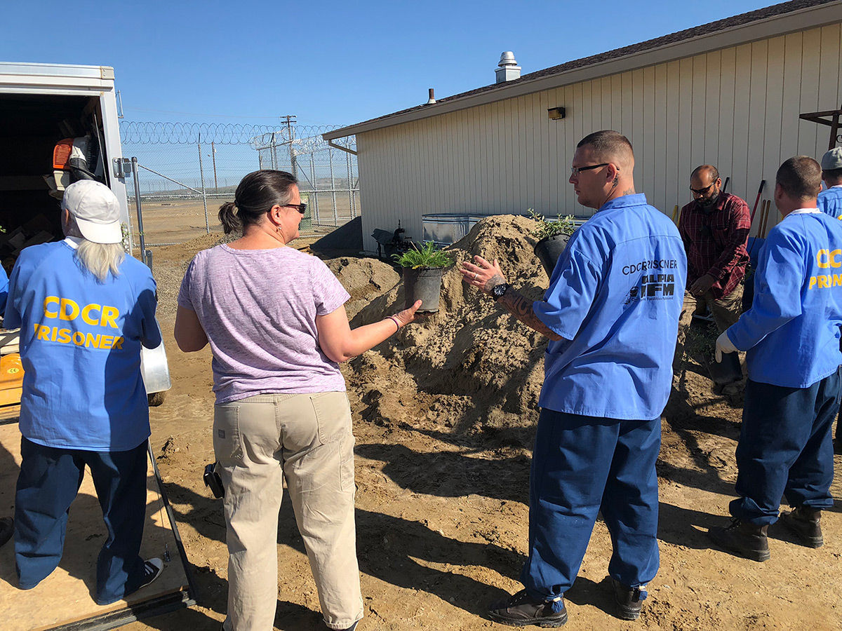 Avenal State Prison garden